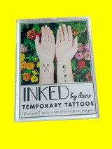 INKED By Dani FREE SPIRIT Pack Over 20 Hand Drawn Temporary Tattoos NWOB - £11.66 GBP