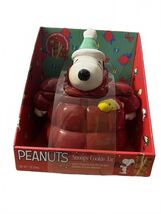 Peanuts Snoopy Cookie Jar with Chocolate Hazelnut Creme Filled Wafers - $24.44