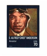2014 70c C. Alfred &quot;Chief&quot; Anderson, Aviator, Imperforate Scott 4879a Mi... - €3,86 EUR