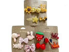 15 pk Girls&#39; Cute Hair Clip for Casual Using or Parties (3 sets), One Size - £6.23 GBP