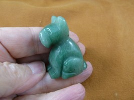(Y-DOG-SC-551) Green Scottie Scottish Terrier Schnauzer Gemstone Dog Figurine - £14.93 GBP