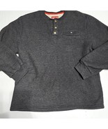 Coleman Sherpa Lined Henley Neck Sweatshirt Long Sleeve Pocket Mens Size XL - €12,16 EUR