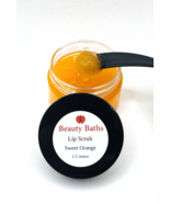 Sweet Orange Lip Scrub handmade exfoliating sugar scrub gift for her Nat... - $7.75