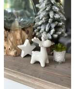 White Ceramic Reindeer - $20.95