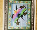 015 Raining Cats and Dogs Craft Quilt Pattern Crib or Wall Hanging Amity... - $12.86