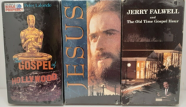 VHS Christian Tapes-Jesus, Gospel of Hollywood, Jerry Falwell Lot of 3 S... - £4.67 GBP