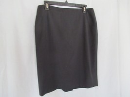 Talbots skirt pencil  wool blend Size 10P black lined one length  Black ... - $19.55