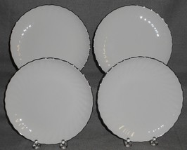 Set (4) Syracuse Wedding Ring Pattern Dinner Plates Made In Usa - £102.86 GBP