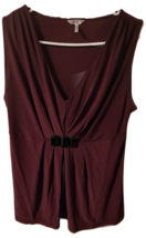 Metro 7 Maroon Sleeveless Dress M - £11.80 GBP