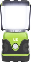 Le Led Camping Lantern, Battery Powered Led With 1000Lm, 4 Light, Home And More. - £32.37 GBP