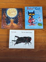Lot Of The Sandman Joyce Pete The Cat Litwin Very Quiet Cricket Carle Hardcover - £8.37 GBP