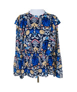 INC International Concepts Top Womens Large Fleur Nouveau Blue  Bell Sle... - $22.76