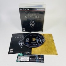 Elder Scrolls V Skyrim (PlayStation 3 PS3) CIB w/ Manual &amp; Canvas Map 1st Print - £10.99 GBP