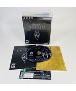 Elder Scrolls V Skyrim (PlayStation 3 PS3) CIB w/ Manual &amp; Canvas Map 1s... - £10.99 GBP
