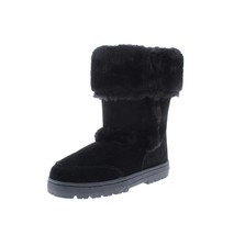 Style &amp; Co. Womens 5 M Black Witty Faux Fur Lined Mid Calf Boots NIB IF6 - $29.39
