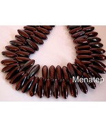 50 3 x 10 mm Czech Glass Daggers: Luster - Metallic Amethyst - $2.27