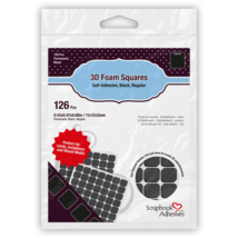 Black Foam Squares.  0.43&quot; Square - £2.59 GBP