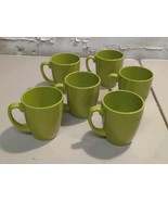 6 CORELLE COORDINATES STONEWARE Green Nature COFFEE CUPS / MUGS - €36,42 EUR