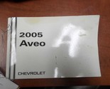 AVEO      2005 Owners Manual 188954Tested*Tested - $54.45