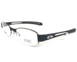 adidas Eyeglasses Frames a881 40 6052 Grey Silver Rectangular Half Rim 5... - £58.98 GBP