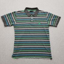 Beverly Hills Polo Club Shirt Mens Small Gray Striped Embroidered Logo - €14,47 EUR