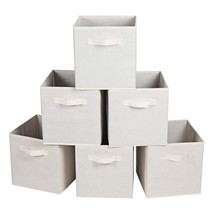 Fabric Cloth Storage Bins,Foldable Storage Cubes Organizer Baskets With ... - £31.62 GBP