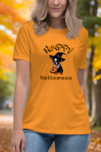 Autumn LeAnn Designs | Happy Halloween Boston Terrier Women&#39;s Relax T-Sh... - £22.10 GBP+