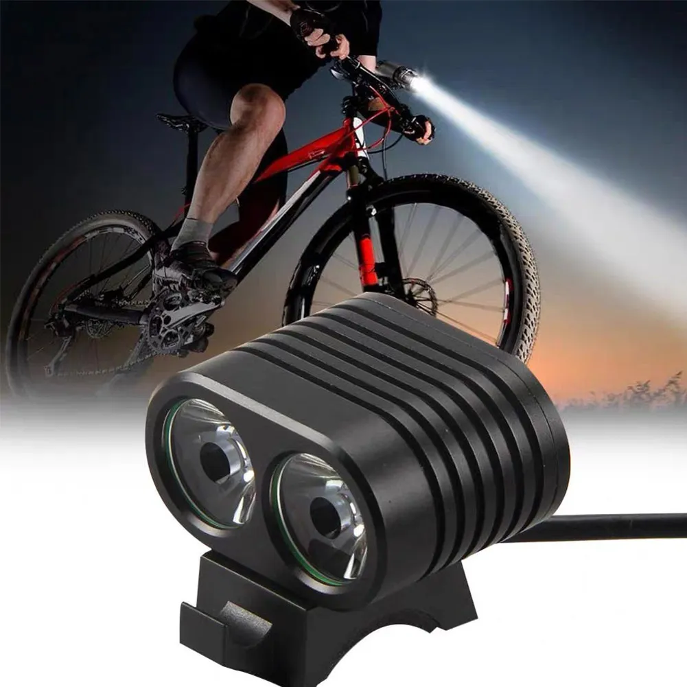 8000LM 2 T6 LED Bicycle Light Mini Bike Front Light Cycling Flashlight Headlamp - £16.28 GBP