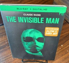 The Invisible Man (Blu-ray) Glow in the dark Slipcover-Claude Rains-NEW-Free S&amp;H - £15.08 GBP