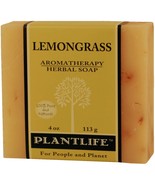 Plantlife Natural Body Care Aromatherapy Herbal Soap Lemongrass, 4 Ounces - £6.29 GBP