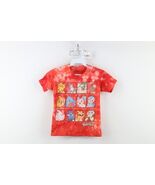 Y2K Pokemon Boys Size XS Spell Out Acid Wash Short Sleeve T-Shirt Rd Cotton - $34.44 CAD