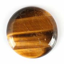 100% Natural 62.89 TCW Tiger&#39;s Eye Round Cabochon African Gem by DVG - $19.59