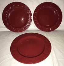 3 Harry and David Fall Maple Leaf Salad Plates Autumn Color Fall 8.25&quot; B... - £13.55 GBP