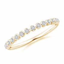 ANGARA Natural Diamond Wedding Band in 14K Gold (Grade-HSI2, 0.2 Ctw) - £490.47 GBP