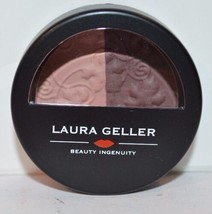 Laura Geller Baked Impressions eye shadow duo Fine Wines .106 oz pink bu... - $12.99