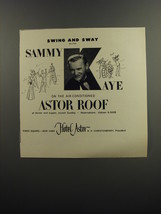 1953 Hotel Astor Advertisement - Swing and Sway with Sammy Kaye - £14.54 GBP