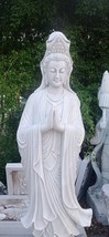 Kwan Yin Guanyin Buddha Statue Handcarved Natural Solid Stone in Vietnam - £3,260.57 GBP