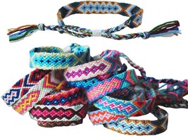 Nepal Woven Friendship Bracelets with a Sliding Knot Closure for Women K... - £22.12 GBP