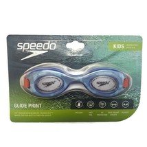 Speedo Glide Print Swimming Goggles Flex Fit Anti Fog Pool Camo Blue Kids - $6.41