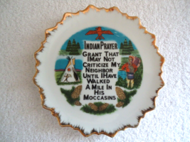 Vintage &quot; Indian Prayer &quot; Wall Hanging Collector Plate &quot; Beautiful Collectible - £18.60 GBP
