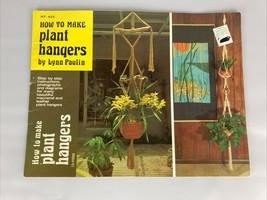 How To Make Plant Hangers Macrame Leather Patterns Vintage 1974 Lynn Pau... - $166.66 MXN