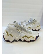 Size 8 - Adidas Exhibit B Mid White Gold Metallic Basketball Sneakers - €42,80 EUR