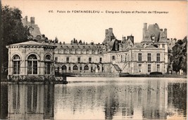 c1920 Paris France Fontainebleau Palace #410 Carp Pond Heliotype Postcard - $9.95