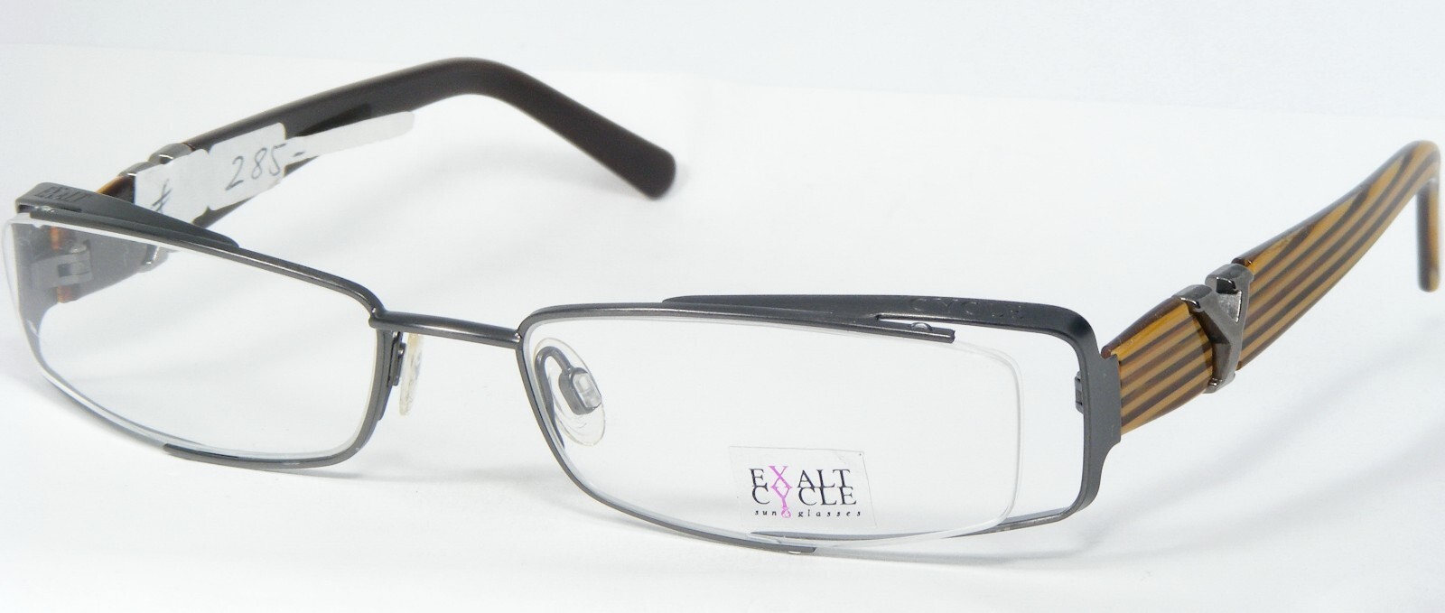 Exalt Cycle EXDALMO C.2 Mat Gunmetal Lunettes Monture 54-17-130mm Italie - $115.79