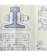 1946 Railroad Bangor Aroostook Continuous Insulated Joint Blueprint H22 ... - $118.11