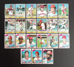 1979 &amp; 1980 O-Pee-Chee OPC Cincinnati Reds Baseball Card Lot NM+ (21 Diff Cards) - $24.99