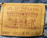 Vintage Levi’s 550 Relaxed Fit Tapered Leg Denim Jeans Men’s 33x30 Made ... - $20.00