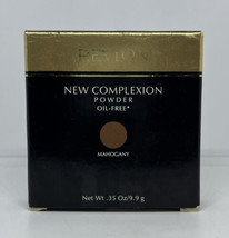 Revlon New Complexion Powder Oil Free .35 oz / 9.9 g MAHOGANY - RARE - $39.59