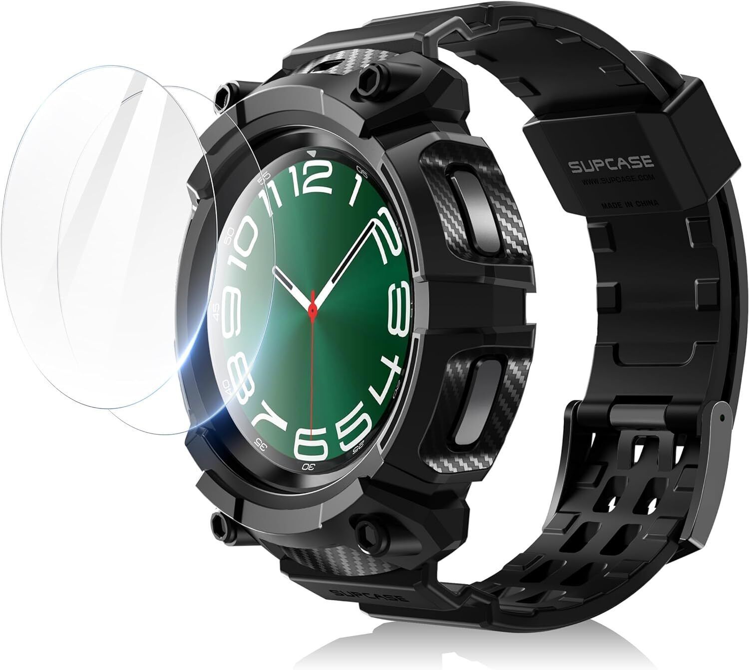 For Galaxy Watch 6 Classic 47mm, SUPCASE UBPro Shockproof Bands Strap Case Cover