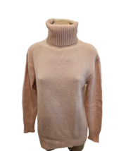 CHLOE Pink and Beige Cashmere Turtle Neck Sweater Top - Size XS - £239.05 GBP